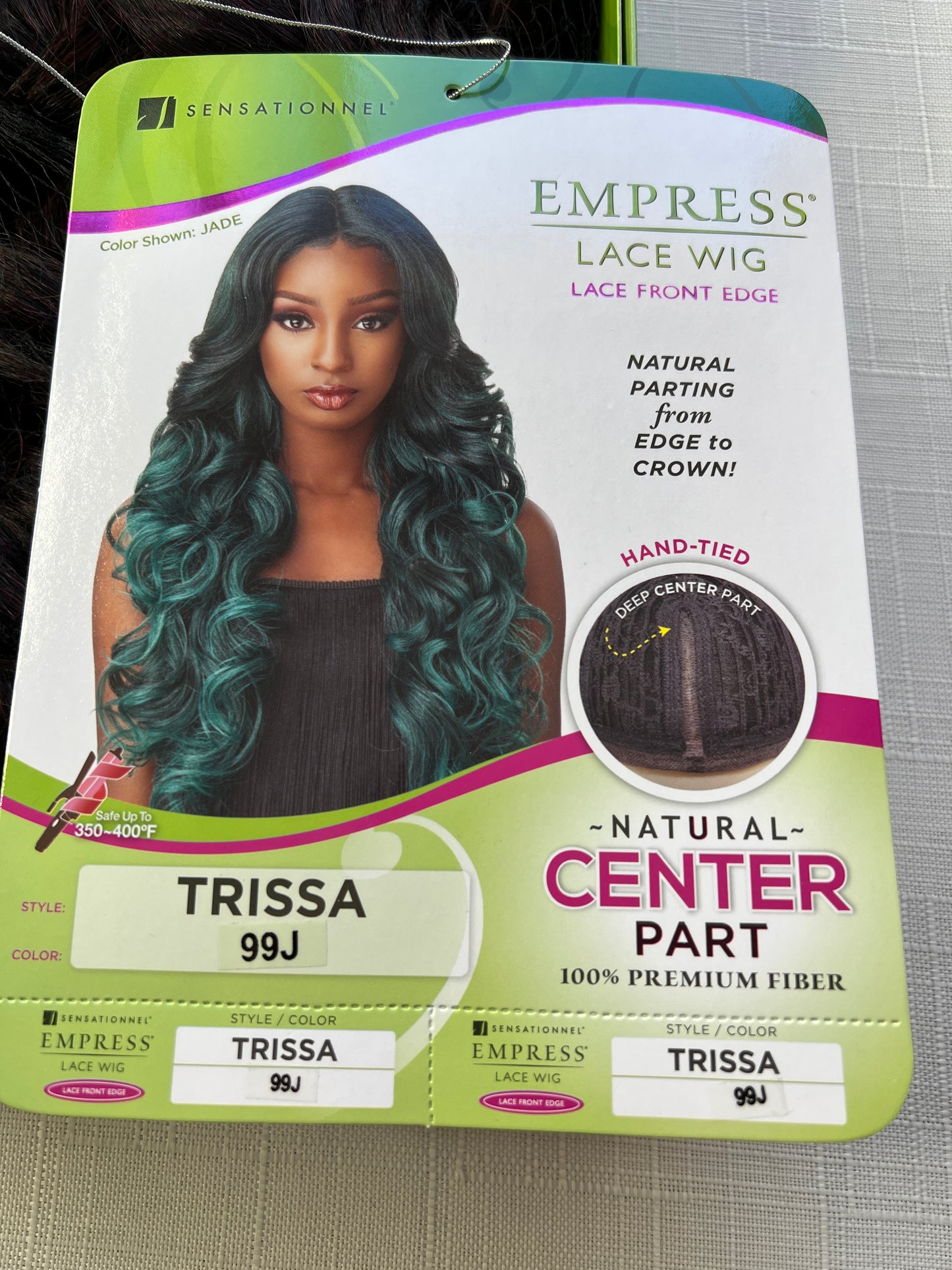 Sensationnel Empress Natural Center Part Synthetic Lace Front Edge Wig TRISSA