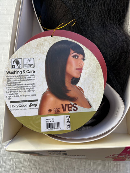 HUMAN HAIR - Zury Sis Shag Layers 100% Human Hair Wig - HR BRZ Ves - 1B