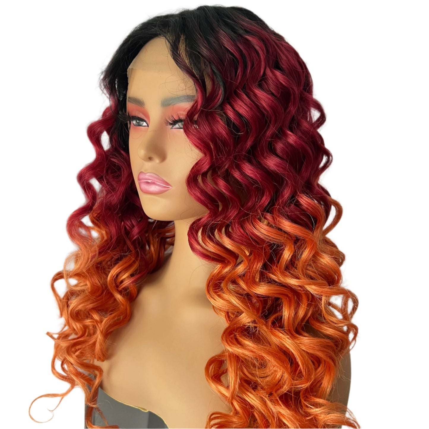 Bobbi Boss Premium Synthetic HD Lace Front Wig - MLF765 CALANTHA - TT1B/R. OR