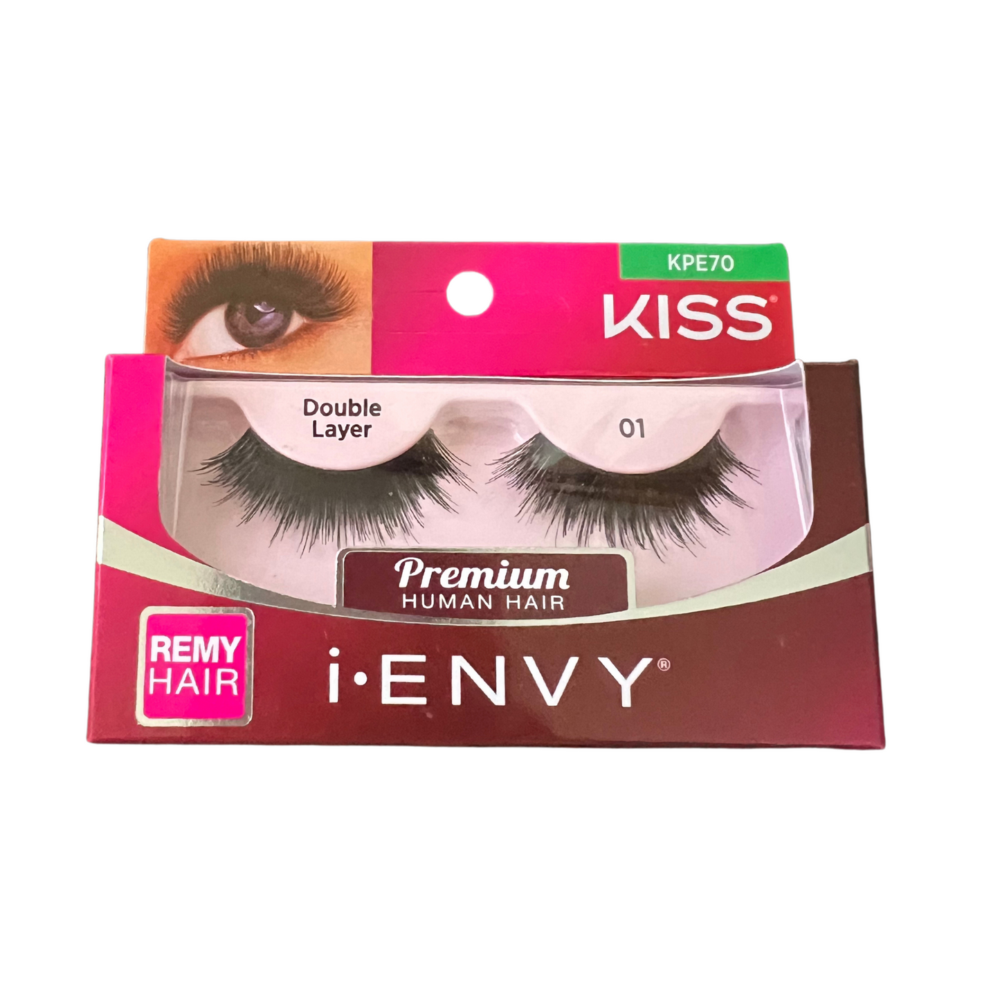 KISS i-ENVY Premium Double Layer 16 Lashes (KPE70)