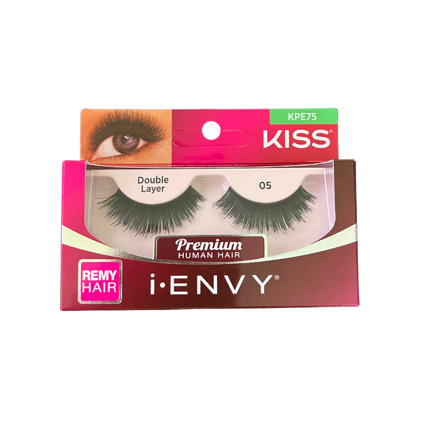 KISS i-ENVY Premium Double Layer 05 Lashes (KPE75)