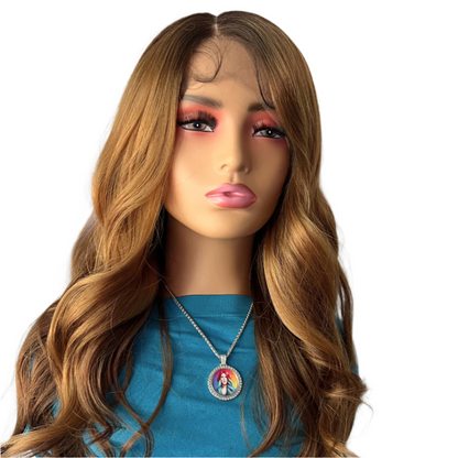 Zury Sis Synthetic Pre Plucked Swiss Lace Frontal Wig - LADY