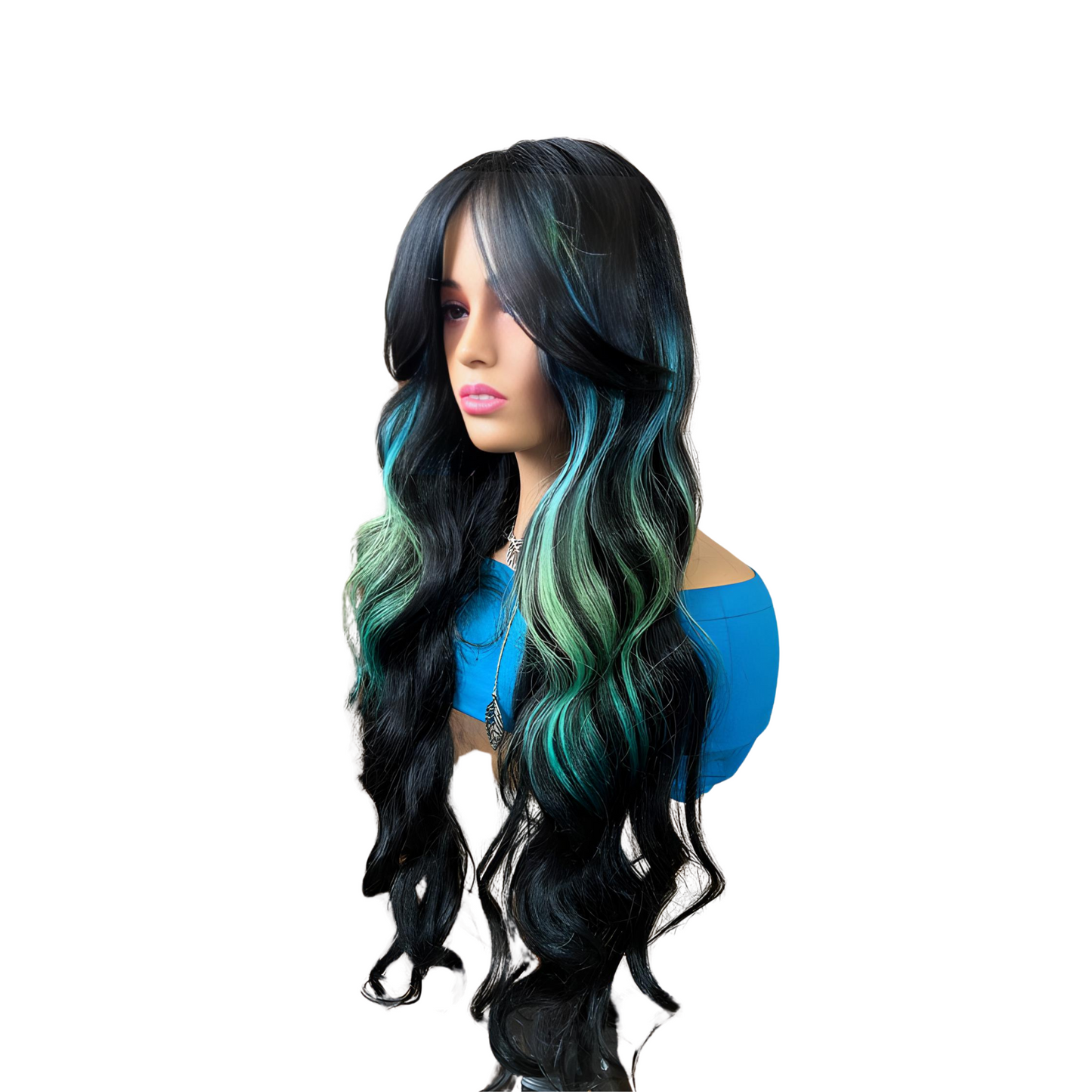 Leilani - Green Peekaboo synthetic wig