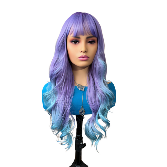 Melody - Purple and blue synthetic wig