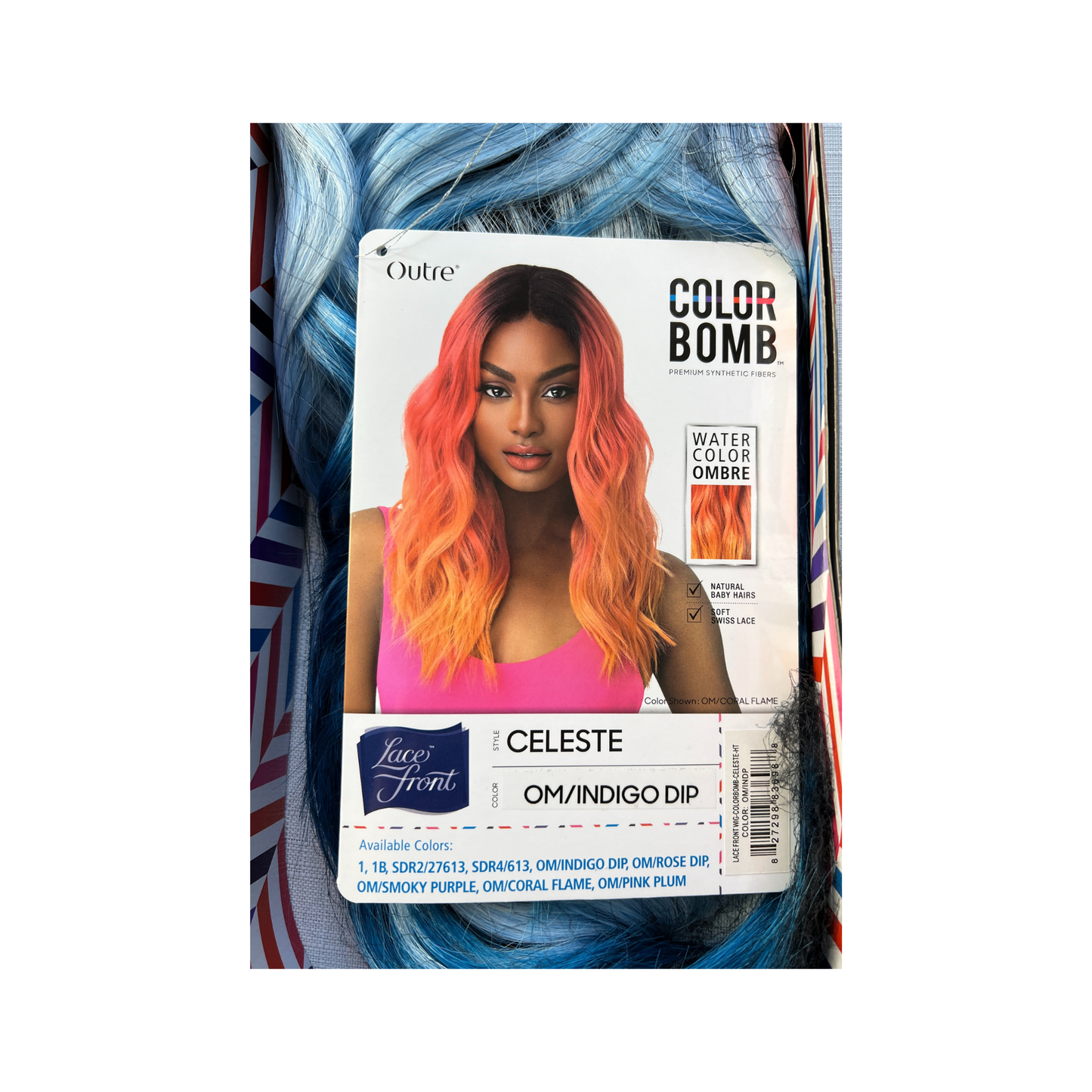 Outre Color Bomb Lace Front Wig Synthetic - Celeste