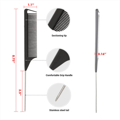 Studio Limited Carbon Pin Tail Comb