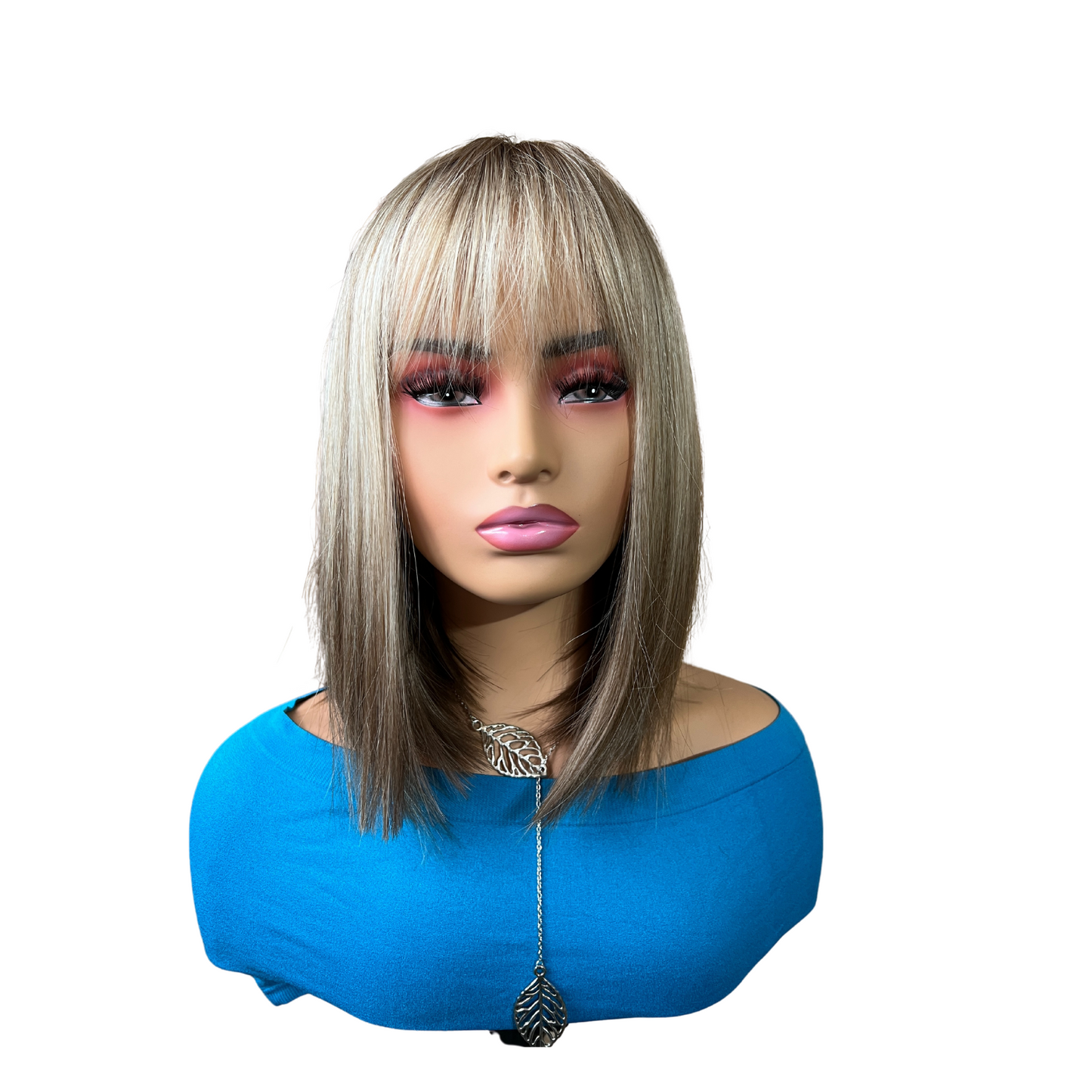 Roxie - Blonde synthetic wig with bangs