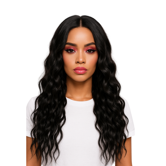 Shawna - 1B/Black lacefront wig black curly wig