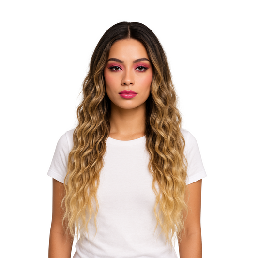 Shawna - Dirty blonde Curly synthetic wig