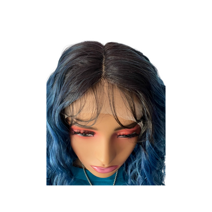 LDP-Spin18 Lace Front & Lace Part Synthetic Wig by Motown Tress OT INDIGO