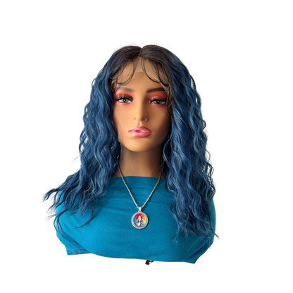 LDP-Spin18 Lace Front & Lace Part Synthetic Wig by Motown Tress OT INDIGO