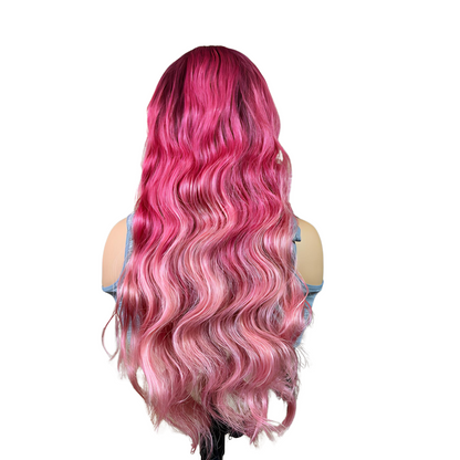 Trisha - Ombre pink headband wig