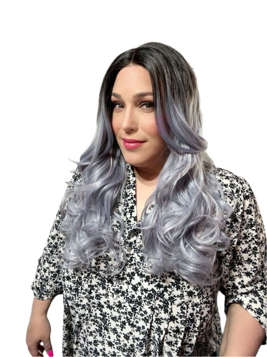 Ellie - Lavender Gray Synthetic Wig