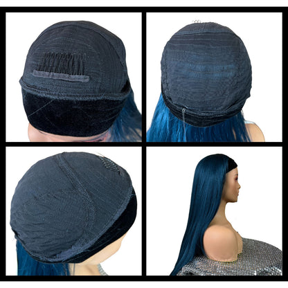 Zoe - Teal Green Headband Wig