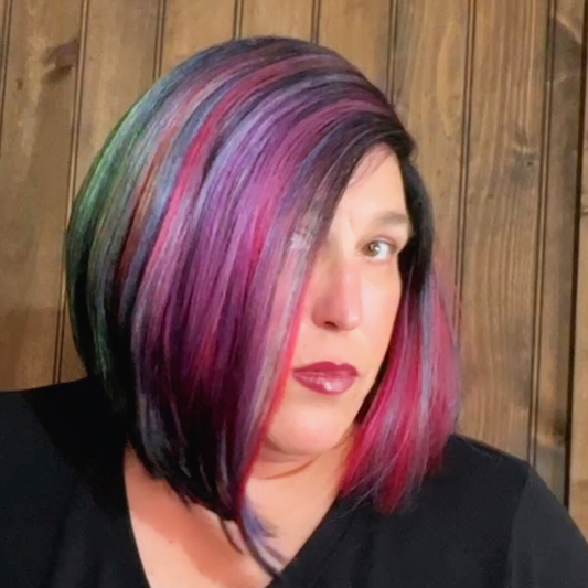 Rainbow Bob Wig - Motown Tress LDP-RUBY10 - P1B Rainbow