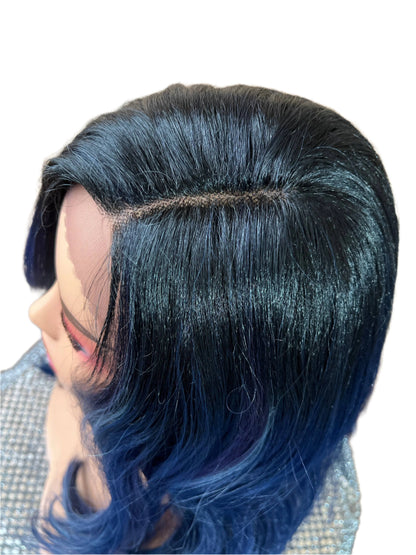 Natasha - Two Tone Black and Blue Lace front Wig