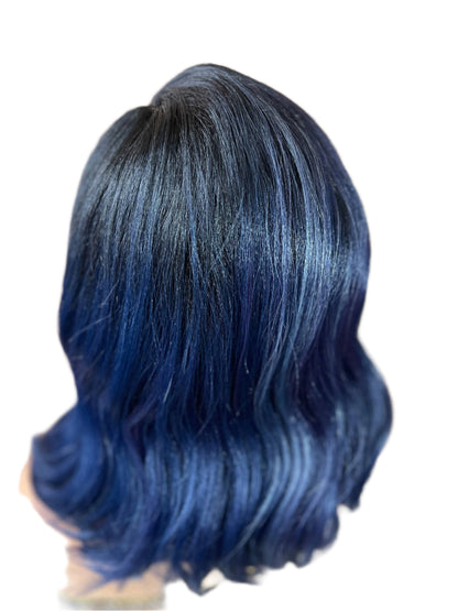 Natasha - Two Tone Black and Blue Lace front Wig