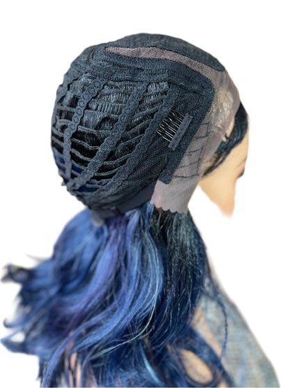 Natasha - Two Tone Black and Blue Lace front Wig