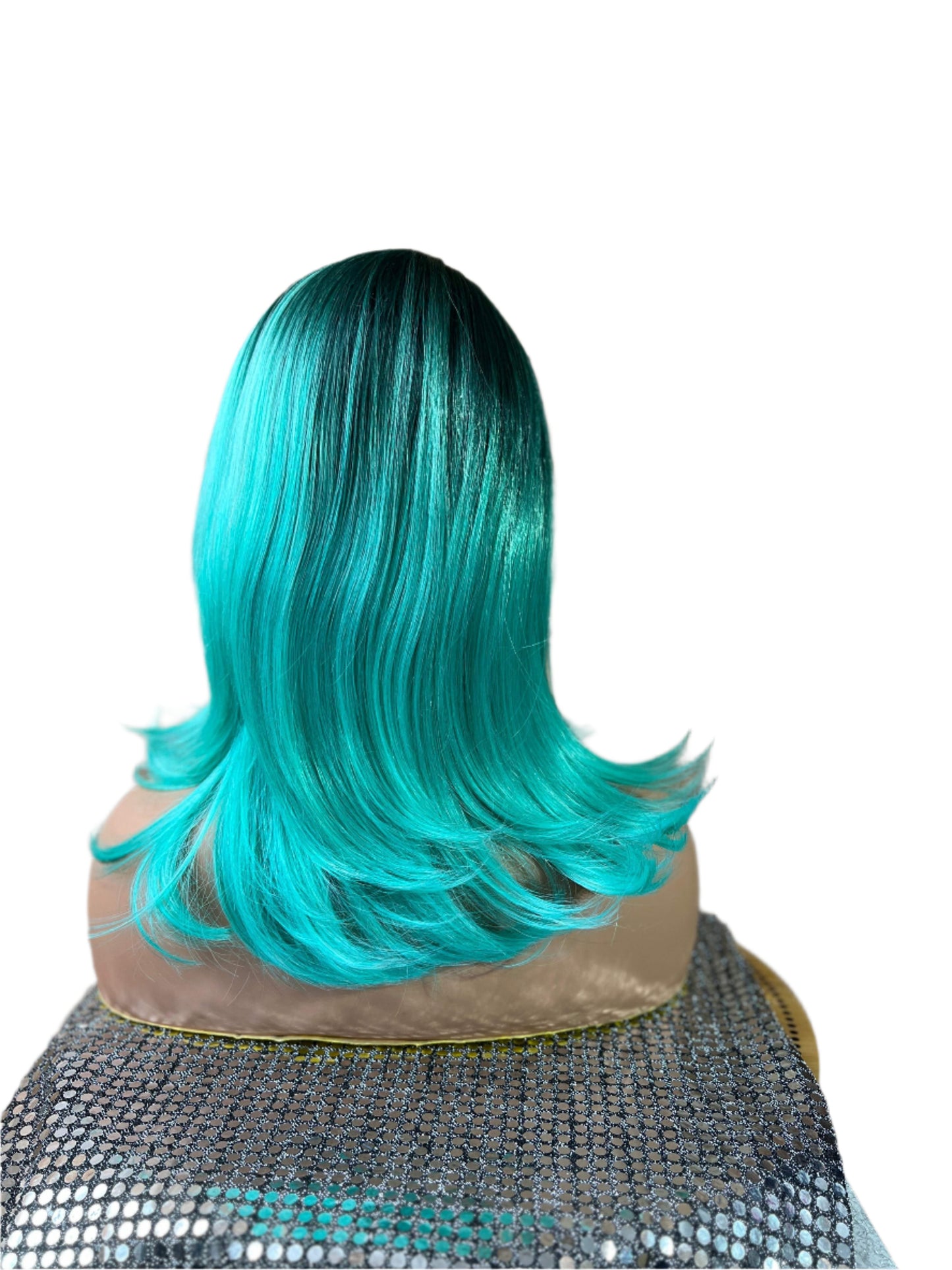 Jade - Synthetic Green Lace front Wig