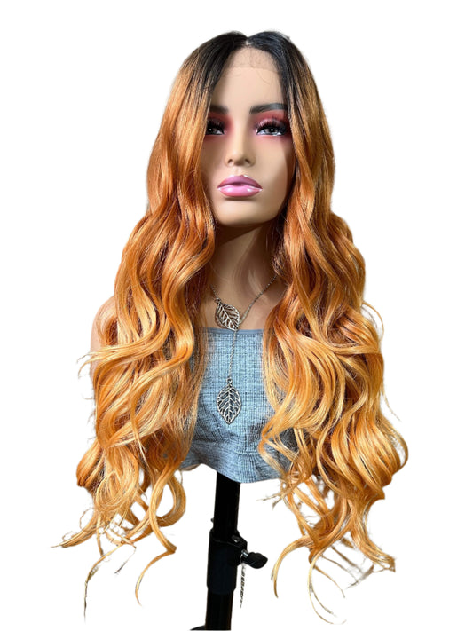 Ginger - Orange lace frontal wig