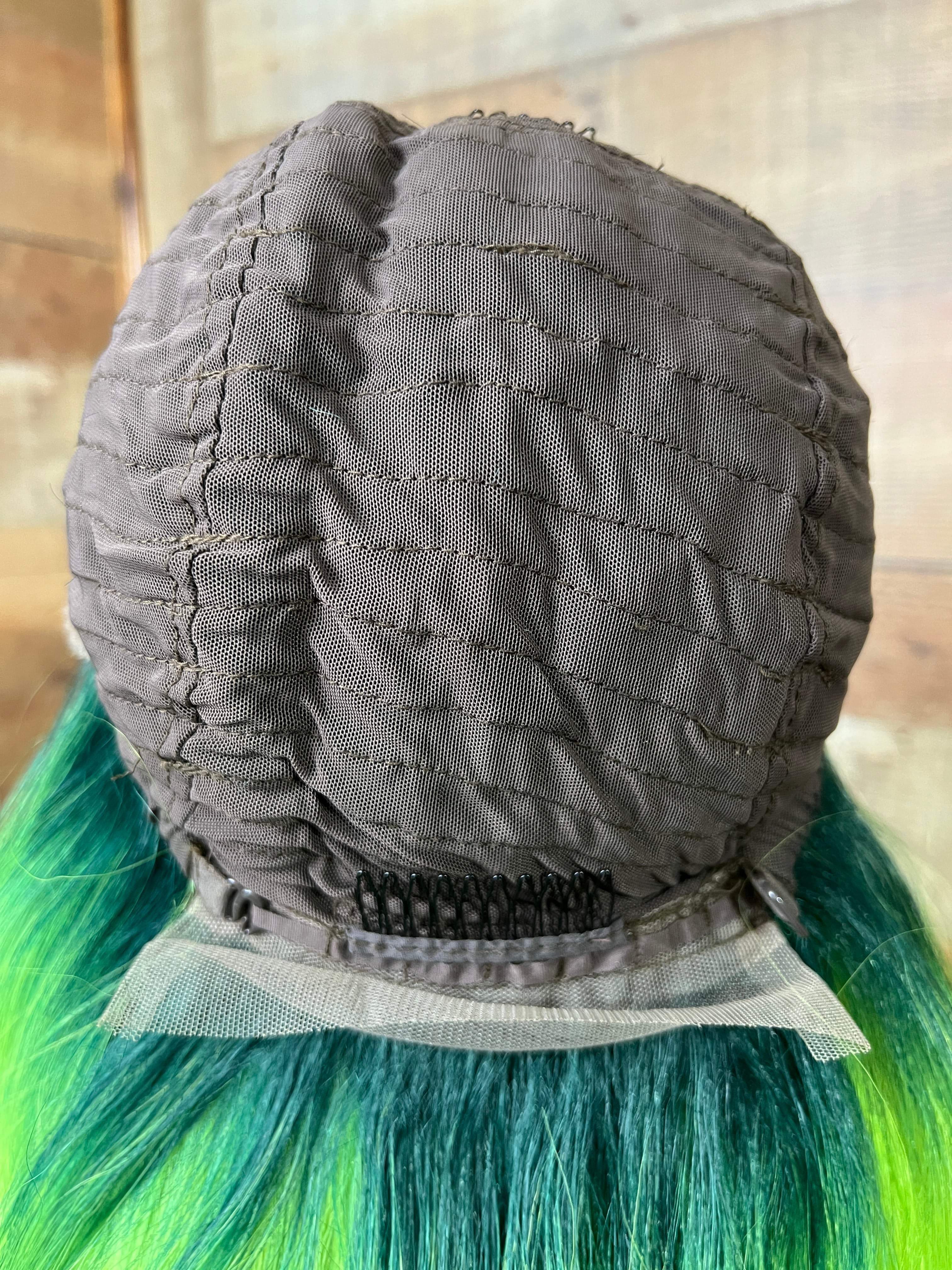 Midori - Ombre green synthetic lace front wig – Lazygirl Approved