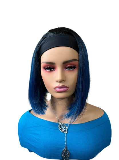 Billie - Green bob headband wig