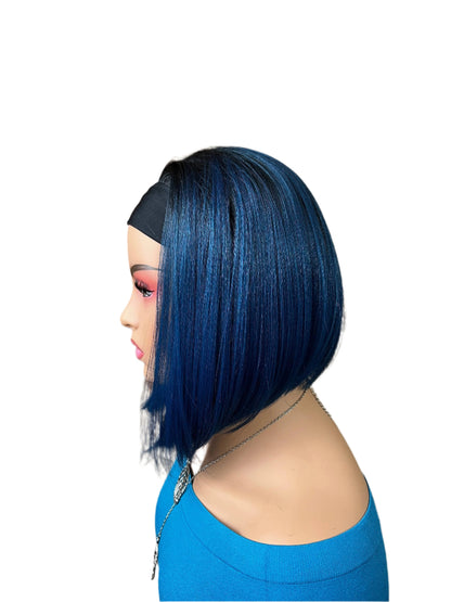 Billie - Green bob headband wig