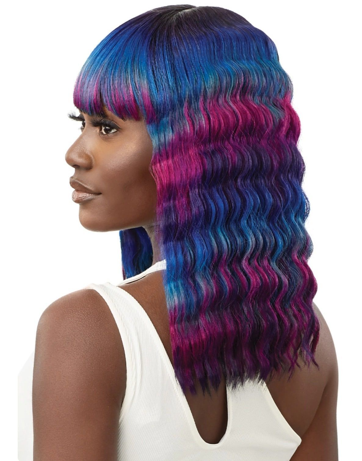 Galaxy store colored wigs